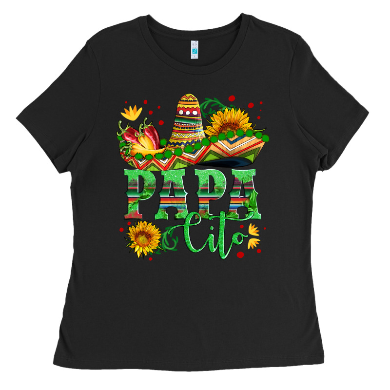 Papa Cito With Sunflowers And Sombrero Ladies Tee by Artiststas | Teevron