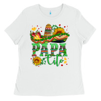 White papa cito with sunflowers and sombrero Ladies Tee - Artiststas