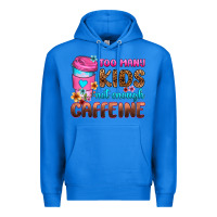 True Royal too many kids not enough caffeine Premium Hoodie - Zillion Design Studio