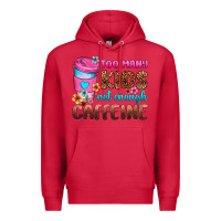 Cardinal too many kids not enough caffeine Premium Hoodie - Zillion Design Studio