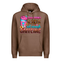 Chestnut too many kids not enough caffeine Premium Hoodie - Zillion Design Studio