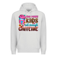 Dove Grey too many kids not enough caffeine Premium Hoodie - Zillion Design Studio