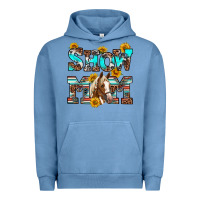 Pigment Pebble Blue show mom horse Urban Hoodie - RanaPortraitStore
