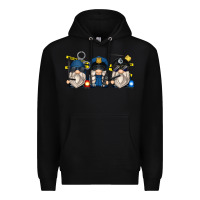 Black police gnomes Premium Hoodie - Zillion Design Studio