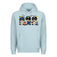 Blue Mist police gnomes Premium Hoodie - Zillion Design Studio