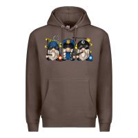Coffee police gnomes Premium Hoodie - Zillion Design Studio