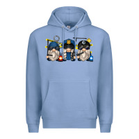 Colony Blue police gnomes Premium Hoodie - Zillion Design Studio