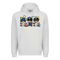 Dove Grey police gnomes Premium Hoodie - Zillion Design Studio