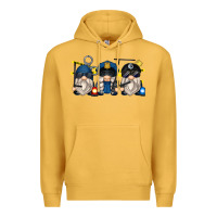 Mustard police gnomes Premium Hoodie - Zillion Design Studio