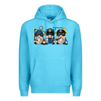 Ocean Blue police gnomes Premium Hoodie - Zillion Design Studio