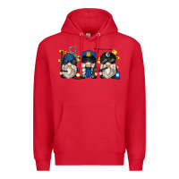 Red police gnomes Premium Hoodie - Zillion Design Studio