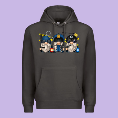 Police Gnomes Premium Hoodie Designed By Zillion Design Studio