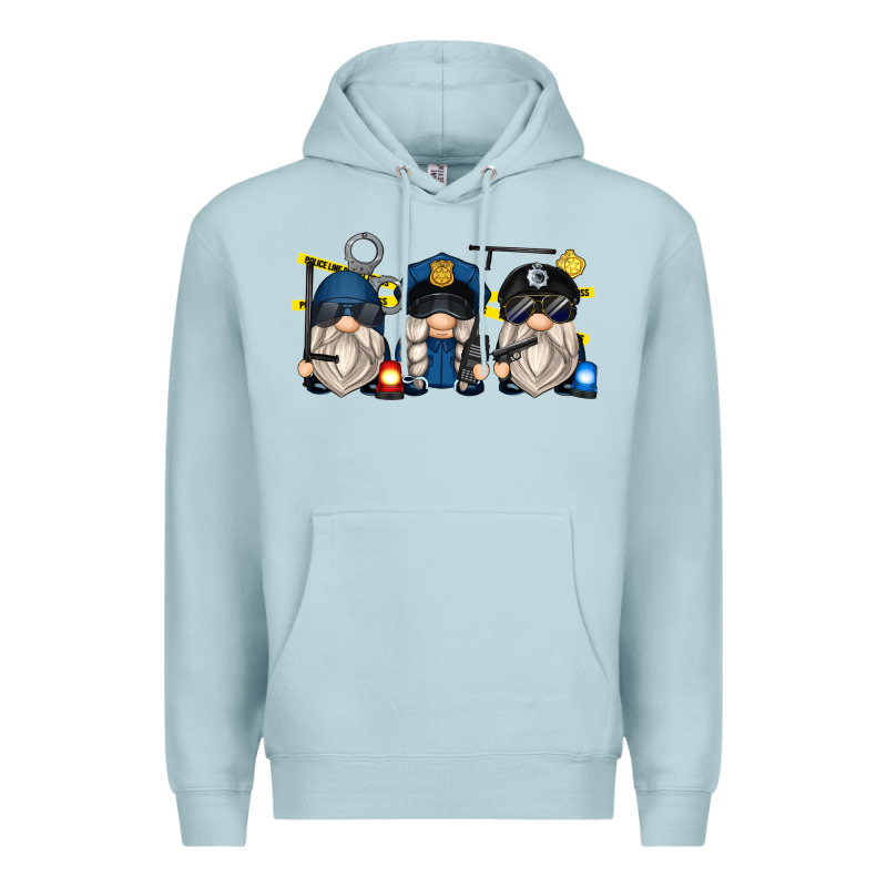 Police Gnomes Premium Hoodie by Zillion Design Studio | Teevron