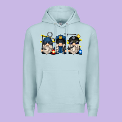 Police Gnomes Premium Hoodie Designed By Zillion Design Studio