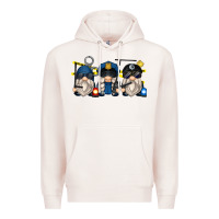 Pale Pink police gnomes Premium Hoodie - Zillion Design Studio