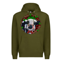 Army Green Baby Cow Christmas Premium Hoodie - RanaPortraitStore