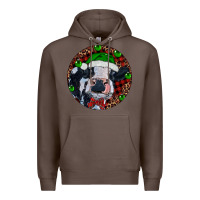 Coffee Baby Cow Christmas Premium Hoodie - RanaPortraitStore