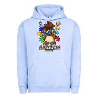 Pigment Grape Ice messy bun autism mom Urban Hoodie - RanaPortraitStore