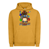 Pigment Peanut Butter messy bun autism mom Urban Hoodie - RanaPortraitStore