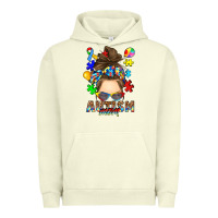 Pigment Pistachio messy bun autism mom Urban Hoodie - RanaPortraitStore