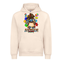 Sandshell messy bun autism mom Urban Hoodie - RanaPortraitStore