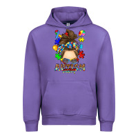 Tulip messy bun autism mom Urban Hoodie - RanaPortraitStore