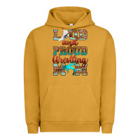 Pigment Peanut Butter loud and proud wrestling mom Urban Hoodie - RanaPortraitStore