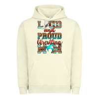 Pigment Pistachio loud and proud wrestling mom Urban Hoodie - RanaPortraitStore