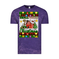 Cloud Purple Small Town Christmas Vintage Tee - Artiststas