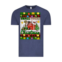 Vintage Denim Small Town Christmas Vintage Tee - Artiststas