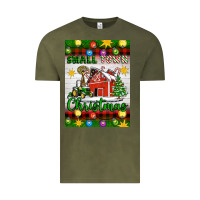 Vintage Olive Small Town Christmas Vintage Tee - Artiststas