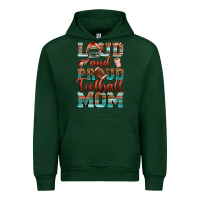 Forest Green loud and proud football mom Urban Hoodie - RanaPortraitStore