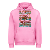 Fuchsia Pink loud and proud football mom Urban Hoodie - RanaPortraitStore
