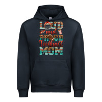 Navy loud and proud football mom Urban Hoodie - RanaPortraitStore