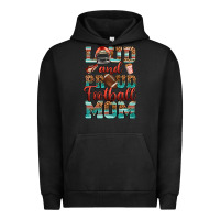 Pigment Black loud and proud football mom Urban Hoodie - RanaPortraitStore