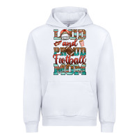 White loud and proud football mom Urban Hoodie - RanaPortraitStore