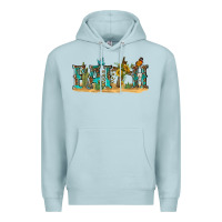 Blue Mist western faith Premium Hoodie - texasbilliewilder
