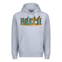 Heather Grey western faith Premium Hoodie - texasbilliewilder