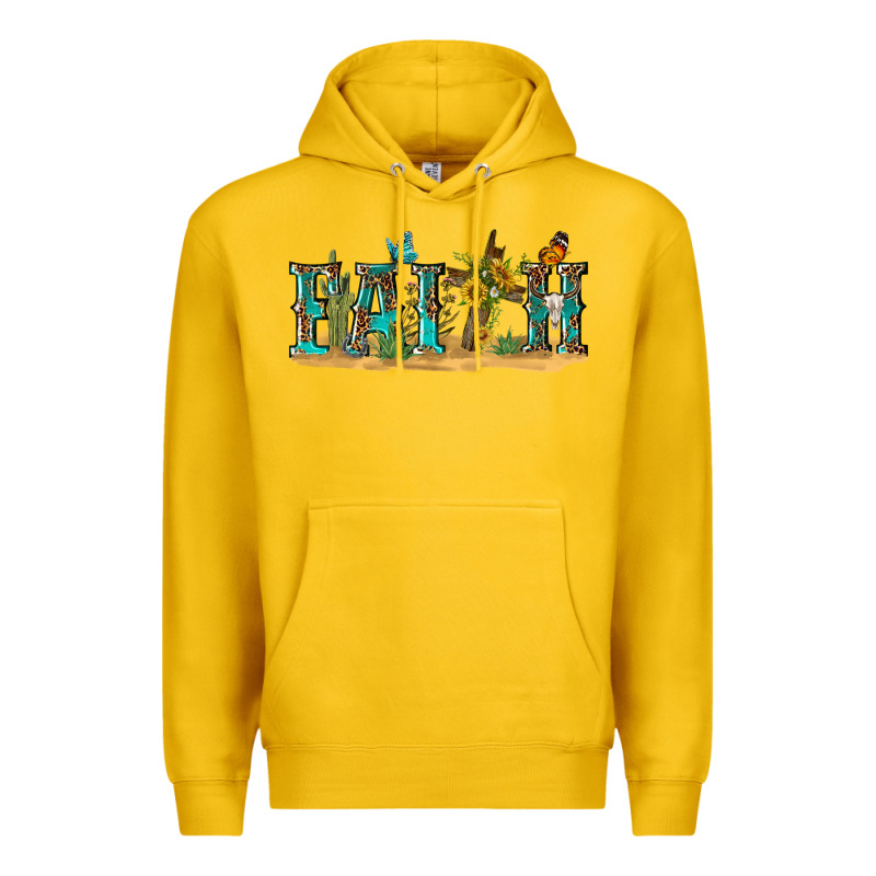 Western Faith Premium Hoodie by texasbilliewilder | Teevron