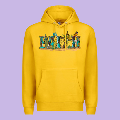 Premium Hoodie western faith