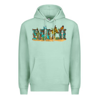 Seafoam western faith Premium Hoodie - texasbilliewilder