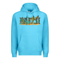 Ocean Blue western faith Premium Hoodie - texasbilliewilder
