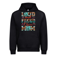 Black loud and proud cheer mom Urban Hoodie - RanaPortraitStore