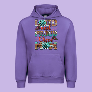 Loud And Proud Cheer Mom Urban Hoodie Designed By Ranaportraitstore