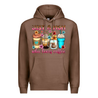 Chestnut just a mom who loves coffee Premium Hoodie - Zillion Design Studio