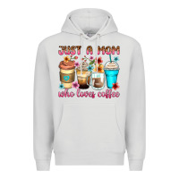 Dove Grey just a mom who loves coffee Premium Hoodie - Zillion Design Studio