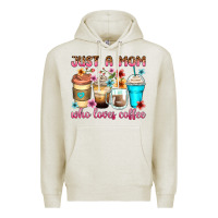 Oatmeal Heather just a mom who loves coffee Premium Hoodie - Zillion Design Studio