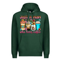 Sports Green just a mom who loves coffee Premium Hoodie - Zillion Design Studio