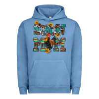 Pigment Pebble Blue show mom rooster Urban Hoodie - RanaPortraitStore