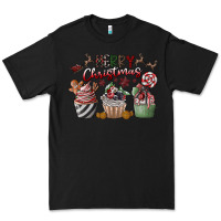 Black Merry Christmas Premium Tee - CowhideDigitalArt